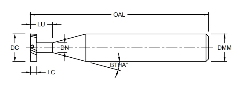 T slot end mill