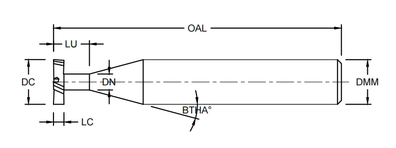 T slot end mill