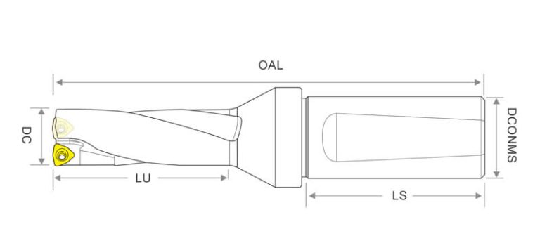 WC5D C20 Indexable Insert Drills