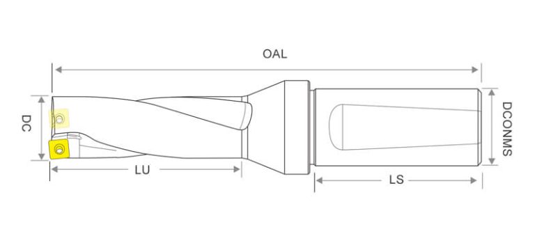 WC4D C20 Indexable Insert Drills