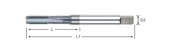 carbide straight flute tap